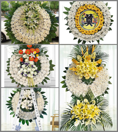 山西晋中介休市龙凤镇河东村花圈速递